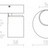 RENDL DUGME I bílá/antracitová 230V GU10 35W R12076
