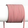 RENDL FIT 3X0,75 1bm textilní kabel červená/bílá  R12227