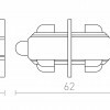 RENDL 1F přímý spoj černá 230V  R12261