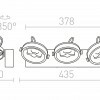 RENDL KELLY LED III nástěnná bílá 230V LED 3x12W 24° 3000K R12336