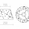 RENDL DELISA 25/16 stínidlo bílá knoflíky max. 28W R12388