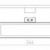 RENDL SAVOY 24 na skříňku chrom 230V LED 8W IP44 3000K R12399