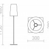 RENDL LULU stojanová černá chrom 230V E27 28W R12467