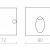 RENDL ELICA SQ zápustná česaný hliník 230V LED 3W IP54 3000K R12529