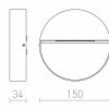 RENDL AQILA R nástěnná bílá 230V LED 6W IP54 3000K R12539