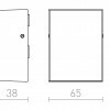 RENDL PEKKO nástěnná černá 230V LED 3W 67° IP54 3000K R12553