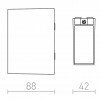 RENDL UKKO nástěnná bílá 230V LED 2x3W 55° IP54 3000K R12554