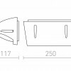 RENDL MORA nástěnná stříbrnošedá 230V E27 18W IP54 R12571