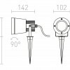 RENDL CORDOBA na bodci antracitová 230V GU10 35W IP54 3000K R12579