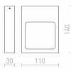 RENDL LEA nástěnná bílá 230V LED 6W 3000K R12587