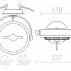 VÝPRODEJ VZORKU RENDL KELLY LED DIMM polozápustná bílá 230V LED 12W 24° 3000K R12637