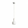 RENDL PULIRE RD závěsná opálové sklo/dřevo/chrom 230V E14 28W R12664