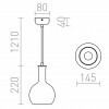 RENDL PULIRE RD závěsná opálové sklo/dřevo/chrom 230V E14 28W R12664