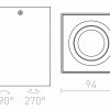 RENDL ENKI EDG I bílá 230V GU10 35W R12672