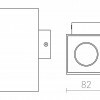 RENDL AGATE II nástěnná matná bílá 230V GU10 2x35W R12677