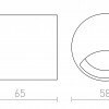 RENDL CLUB IND zápustná stříbrnošedá 230V LED 3W IP54 3000K R12686