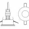 RENDL APRIORI bílá satinované sklo 230V GU10 35W IP54 R12747