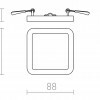 RENDL HUE SQ 9 zápustná matný nikl 230V LED 6W 3000K R12778