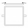 RENDL HUE SQ 22 zápustná černý chrom 230V LED 24W 3000K R12786