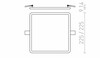 RENDL HUE SQ 22 zápustná chrom 230V LED 24W 3000K R12787
