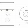 RENDL CONDU stropní chrom 230V LED 20W 24° 3000K R12841