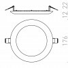 RENDL DADA 17 zápustná chrom 230V LED 12W 3000K R12877