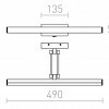 RENDL SWING nad obraz chrom 230V LED 8W 3000K R12954