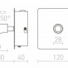 RENDL TIARA nástěnná chrom 230V LED 2x3W 25° 3000K R12957