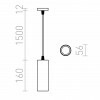 RENDL MAVRO závěsná černá/zlatá 230V LED 12W 38° 3000K R12992
