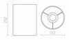 RENDL RON 15/20 stínidlo Polycotton černá/bílé PVC max. 28W R13049