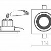 RENDL SHARM SQ I zápustná černá měď/měď 230V LED 10W 24° 3000K R13253