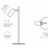 RENDL TAPIO stolní černá 230V LED 4.5W 3000K R13429