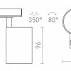 RENDL CONNOR pro jednookr. lištu černá/zlatá 230V LED GU10 10W R13498