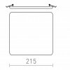 RENDL BELI SQ 21 zápustná mléčný akryl 230V LED 27W IP65 3000K R13522