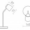 RENDL JOLI stolní černá 230V LED GU10 10W R13558