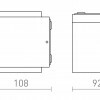 RENDL TIRAS II nástěnná antracitová mléčný akryl 230V LED 2x6W IP54 3000K R13569