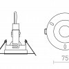 RENDL BRAN zápustná bílá 230V LED GU10 15W IP65 R13605