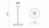 RENDL KEITH stolní podstavec s USB bílá buk 230V E27 40W R13639