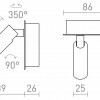 RENDL MIG nástěnná bílá 230V LED 3W 30° 3000K R13644