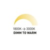 RENDL OWEN DIMM zápustná bílá 230V LED 7W 45° IP54 3000K - 1800K R13667