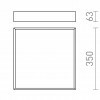 RENDL MERANO LED 35 stropní chrom/matný akryl 230V LED 24W IP44 3000K R13698