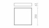 RENDL MERANO LED 35 stropní chrom/matný akryl 230V LED 24W IP44 3000K R13698