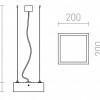 RENDL STRUCTURAL LED 20x20 závěsná česaný hliník 230V LED 12W 3000K R13709