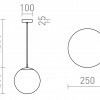 RENDL LUNA 25 závěsná opálové sklo/chrom 230V LED E27 15W R13746