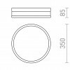 RENDL CIRA LED 35 stropní opálové sklo/černá 230V LED 24W IP44 3000K R13754