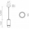 RENDL OPTIMUS závěsná bílá 230V LED GU10 9W 10 50° R13777