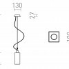 RENDL LIZ NEW závěsná opálové sklo/chrom 230V E27 28W R13822