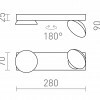 RENDL ELISEO II přisazená bílá 230V LED 2x5W 3000K R13916