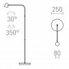 RENDL STIG stojanová černá 230V LED 8.4W 34° 3000K R13942