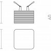 RENDL MARENGA SQR3 60 zápustná bílá Eco PLA 230V LED 6W 3000K R14017